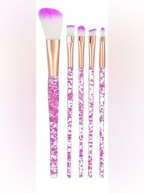 5pc. Purple Makeup Brush Set